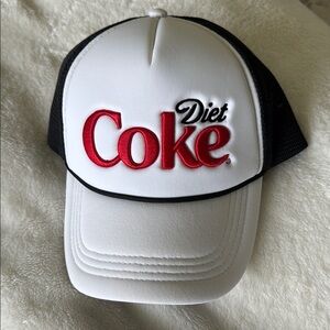 Diet Coke White and Black Trucker Hat